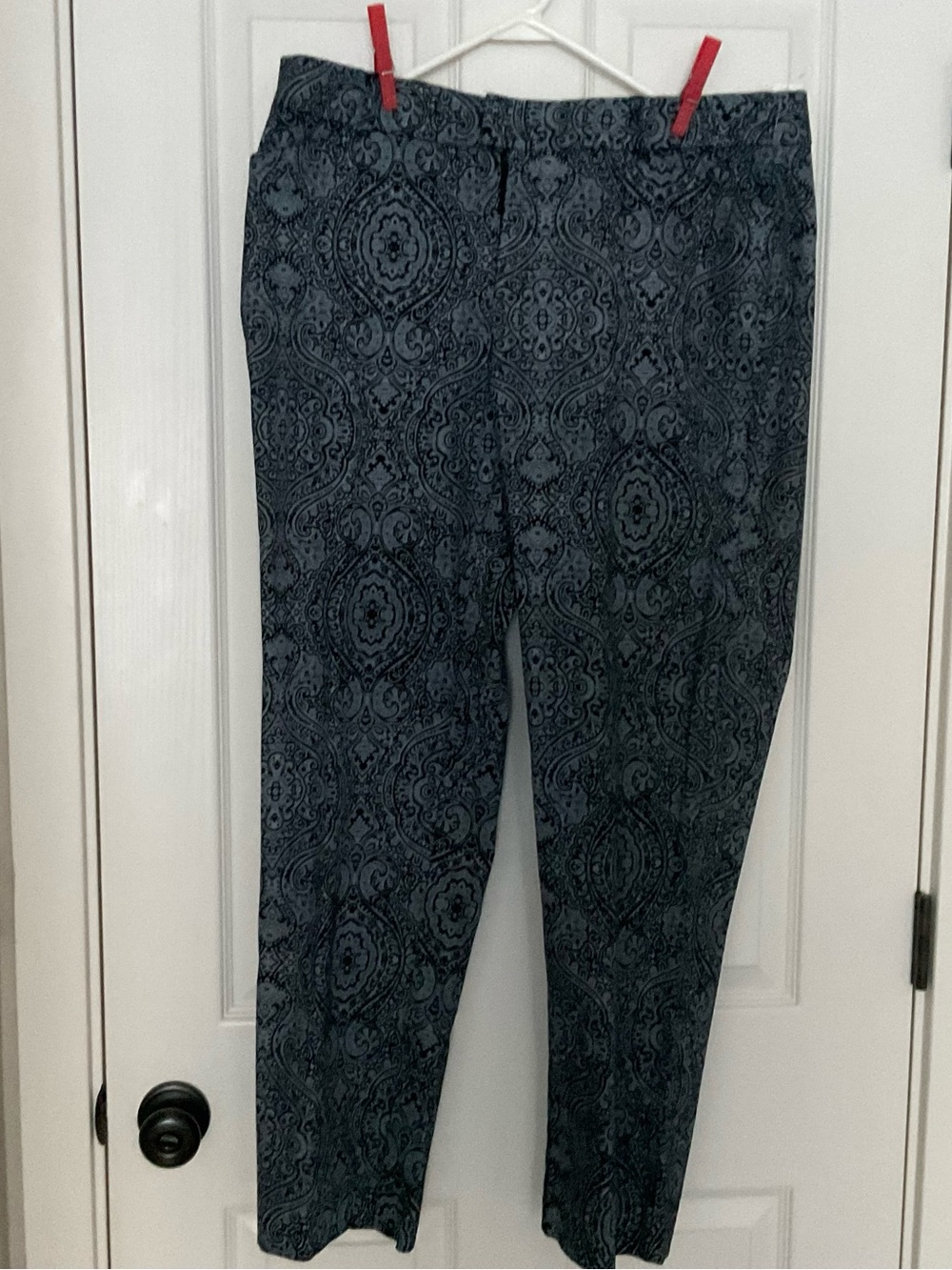 Dockers Paisley Stretch Twill Pants in Black and Gray